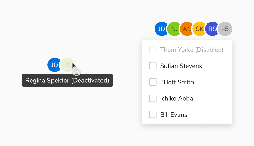 Appending a suffix to the name of the disabled entity