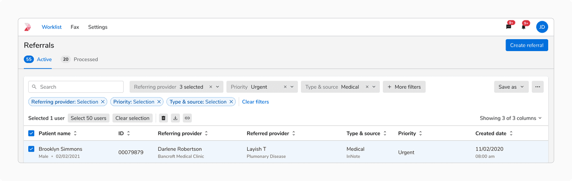 Bulk actions in case of a space constraint