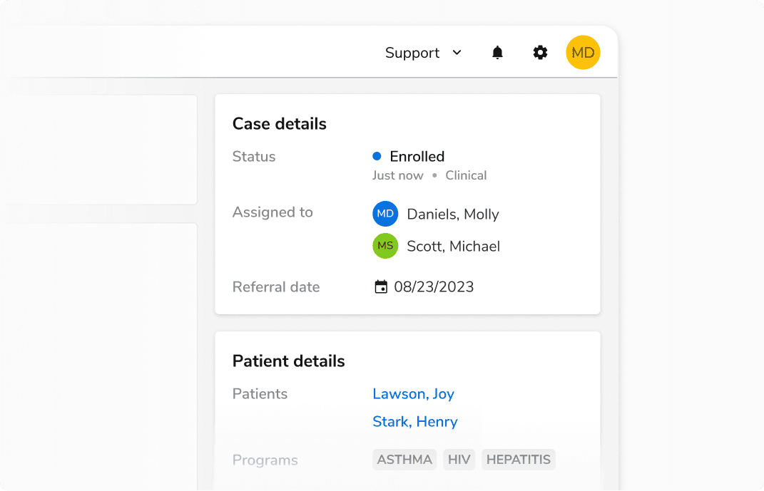 Left right alignment in medium containers